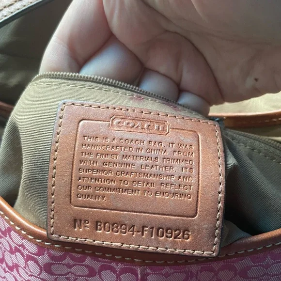 Rare Pink and Brown Coach SoHo - Picture 7 of 13